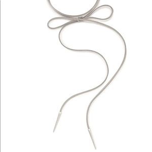 Kendra Scott Pierce lariat choker necklace grey